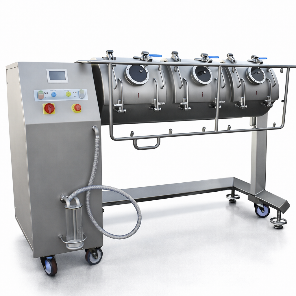 Multi drum meat tumbler