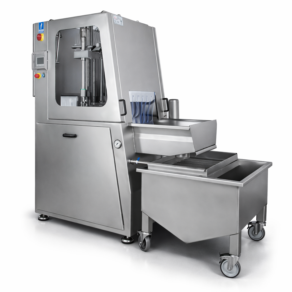 Industrial meat injector